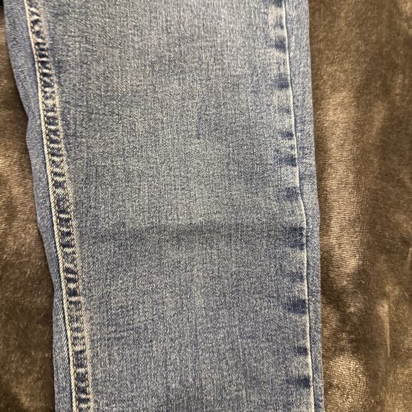 Topshop -Wmns Jeans-Jamie Skinny Stretch-Med Wash Denim-Distressed Hem-26x30 - Picture 6 of 16